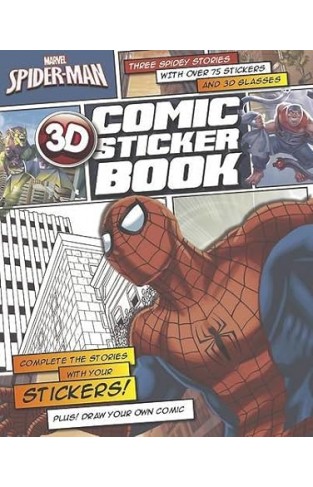 Marvel Spiderman 3D Comic Sticker Book