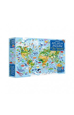 The World (Usborne Atlas and Jigsaw)