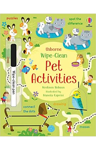 Wipe-Clean Pet Activities