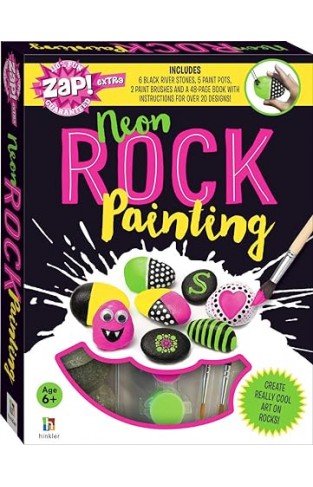 Neon Rock Painting Zap Extra Kit for Kids