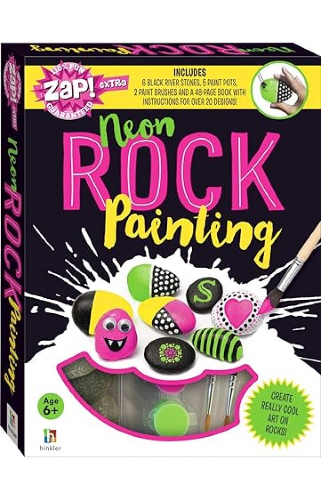 Neon Rock Painting Zap Extra Kit for Kids