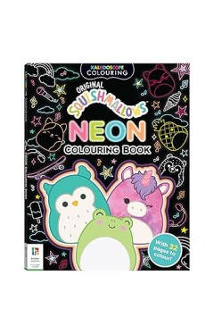 Kaleidoscope Squishmallows Neon Colouring Book