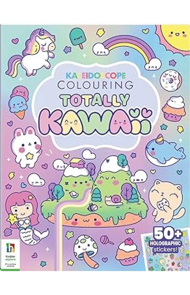 Kaleidoscope Sticker Colouring: Totally Kawaii