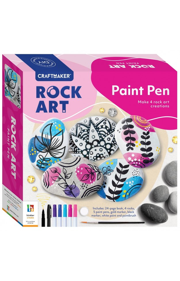 Craft Maker Paint Pen Rock Art Kit