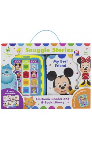 Disney Baby Electronic Me Reader Jr Snuggle Stories 8 Book Library