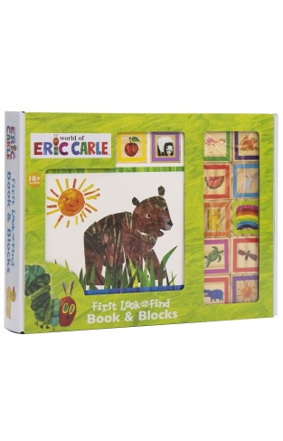 World of Eric Carle, 10 Wooden Blocks and Interactive First Look and Find Board Book Set