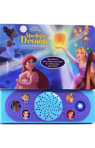 Disney Princess Cinderella, Belle, Rapunzel, an More! - Starlight Dreams Good Night Starlight Projector - PI Kids (Play-A-Song)