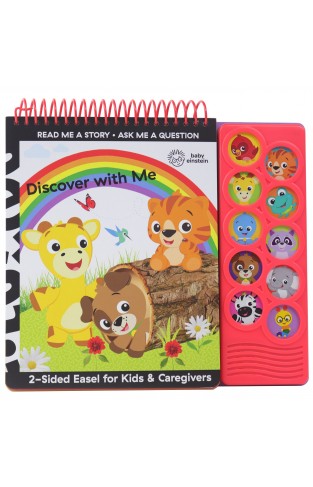 Baby Einstein - Discover with Me 2-Sided Sound Book Easel for Kids & Caregivers - PI Kids (Play-A-Sound)