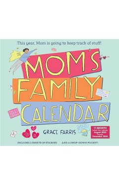 Mom's Family Wall Calendar 2024
