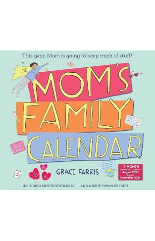 Mom's Family Wall Calendar 2024