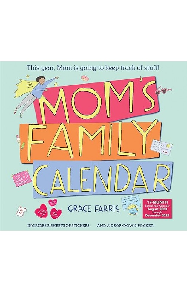 Mom's Family Wall Calendar 2024