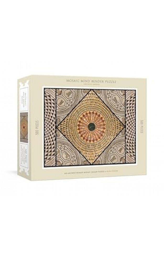Mosaic Mind Bender 500-Piece Puzzle - An Ancient Roman Mosaic Jigsaw Puzzle and Mini-Poster : Jigsaw Puzzles for Adults