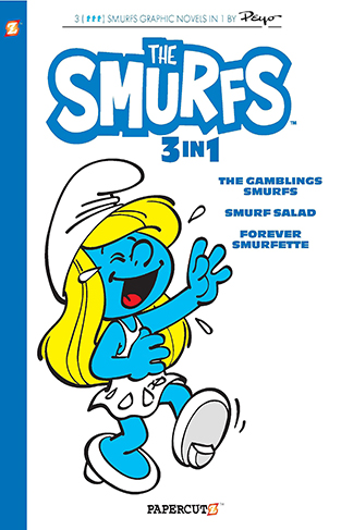 Smurfs 3-in-1 Vol. 9: Collecting 'The Gambling Smurfs,' 'Smurf Salad' and 'Forever Smurfette' (Smurfs Graphic Novels)
