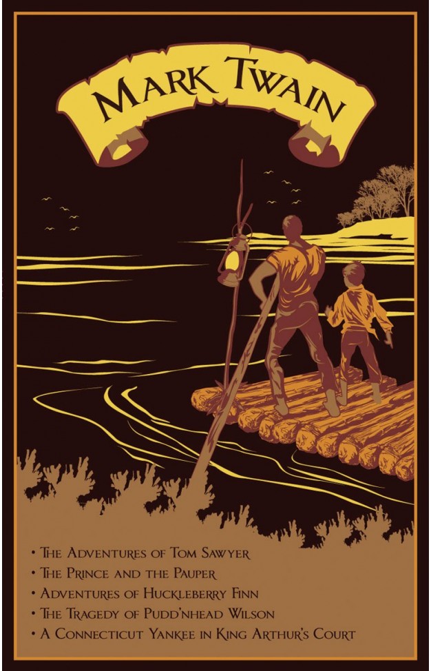 Mark Twain: Five Novels (Leather-bound Classics)