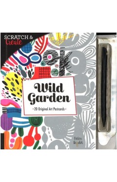 Scratch &amp; Create: Wild Garden - 20 original art postcards