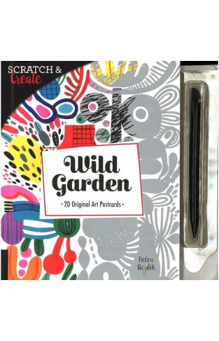 Scratch & Create: Wild Garden - 20 original art postcards