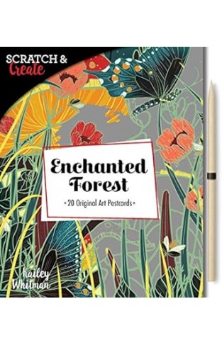 Scratch & Create: Enchanted Forest - 20 original art postcards