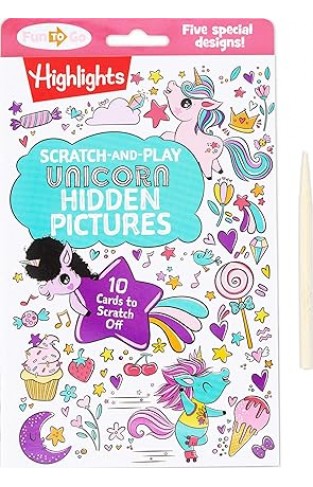 Scratch-and-Play Unicorn Hidden Pictures