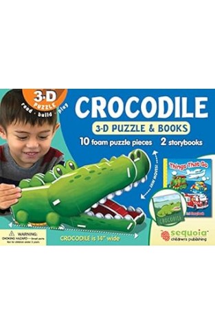 Crocodile: Wildlife 3D Puzzle and Books [With Puzzle]