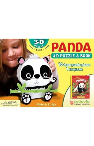 Panda: Wildlife 3D Puzzle and Book
