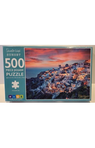 Santorini Sunset Puzzle puzzle
