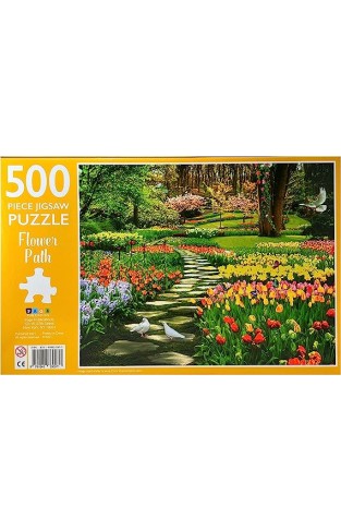 Flower Path 500 Pieces Jigsaw Puzzles for Adults, Teens and Kids by Page Publications