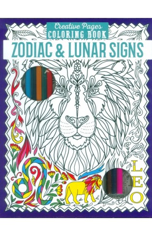 Creative pages coloring book zodiac & lunar signs
