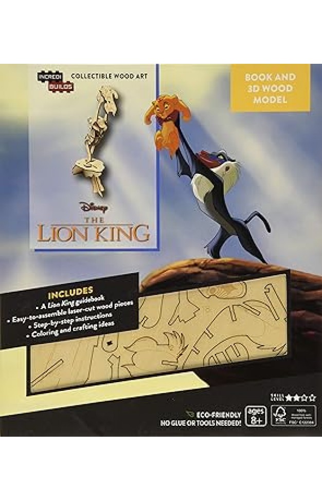 IncrediBuilds Disney's the Lion King Book and 3D Wood Model