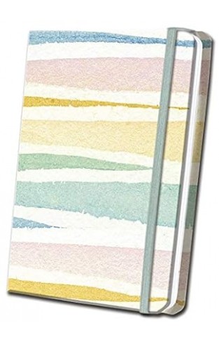 Pastel Striped Linen Journal 