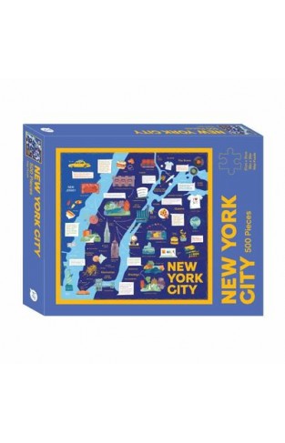 New York City Map Puzzle: 500-Piece Jigsaw Puzzle