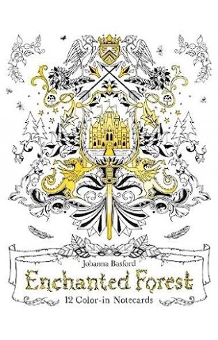 Enchanted Forest Notecards - 12 Colour-in Notecards