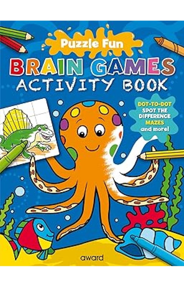 Puzzle Fun Brain Games:Octopus (Activity Book)