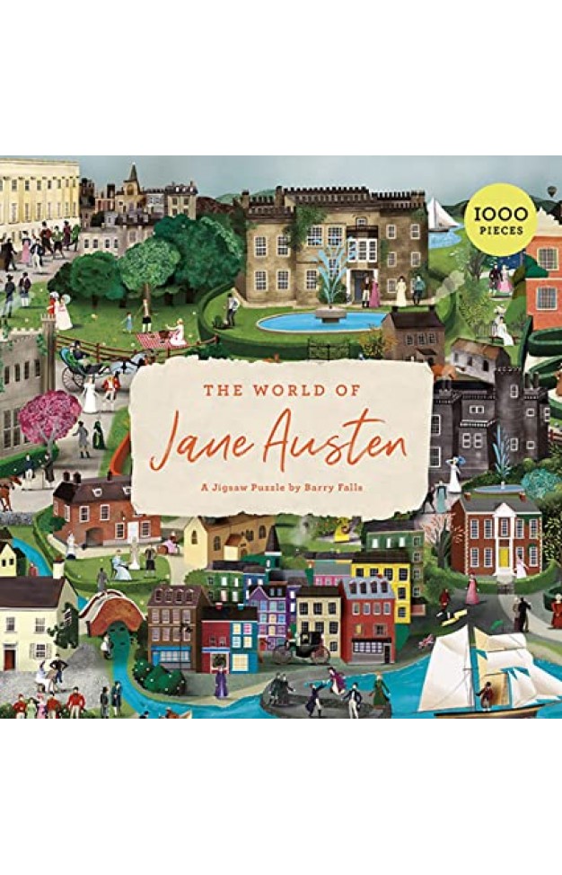 The World of Jane Austen: A Jigsaw Puzzle with 60 Characters and Great Houses to Find
