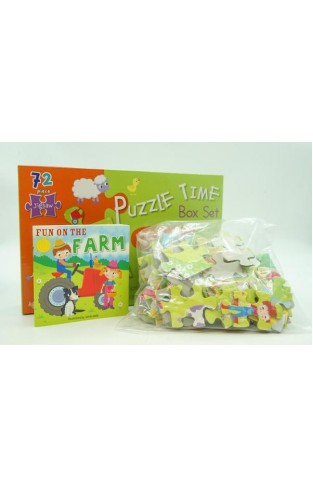 Jigsaw & Book Set - Farm