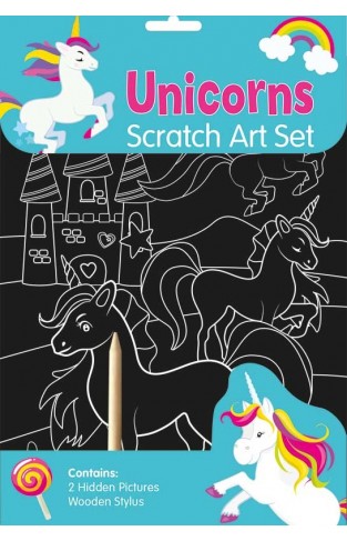 Unicorn Scratch Art Set v 
