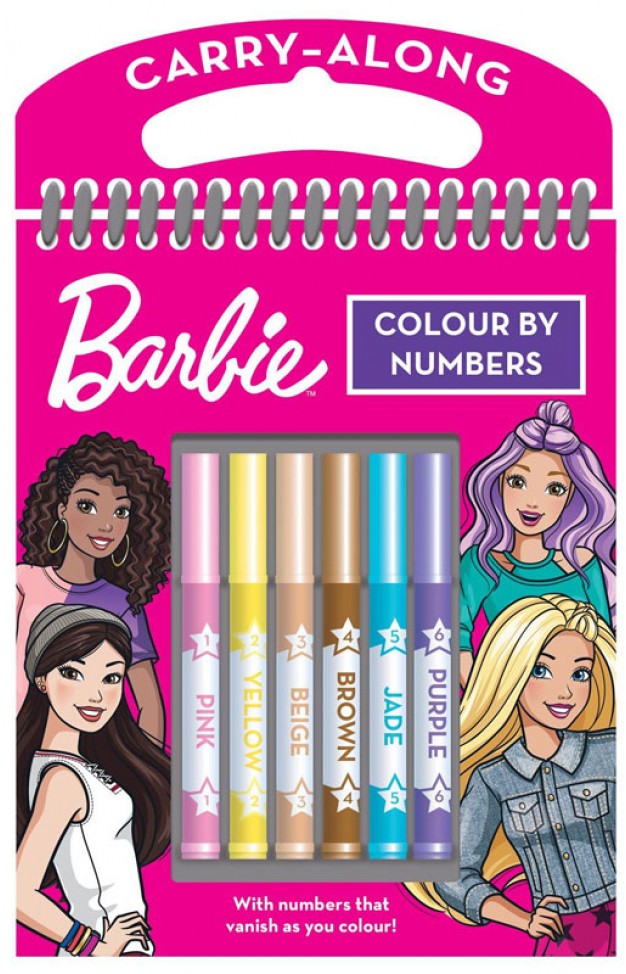 BARBIE COLOUR BY NUMBERS