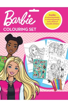 BARBIE COLOURING SET