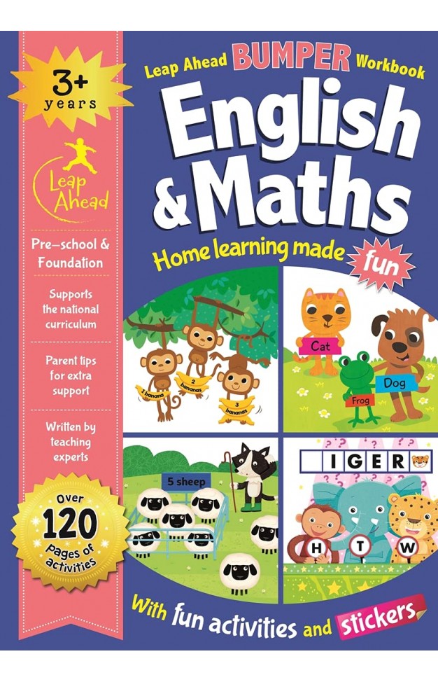 Leap Ahead Bumper Workbook: 3+ Years English & Maths