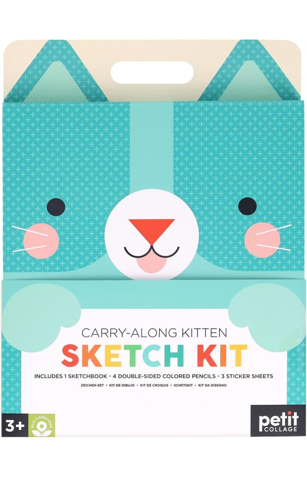 Carry-Along Kitten Sketch Kit