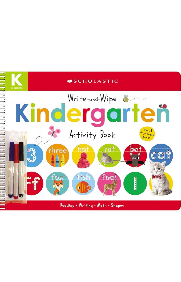 Write-and-Wipe Kindergarten Activity Book