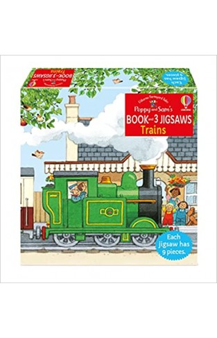 Poppy and Sam's Book and 3 Jigsaws: Trains (Farmyard Tales Poppy and Sam)
