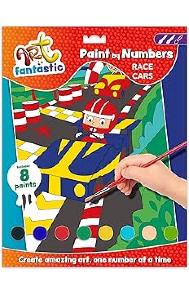 Art Fantastic Paint by Numbers Race Cars