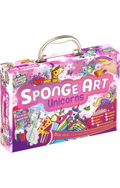 Sponge Art Unicorns
