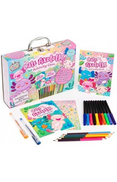 Bookoli  Cute Axolotl Activity Case  Fun Activity Set for Kids