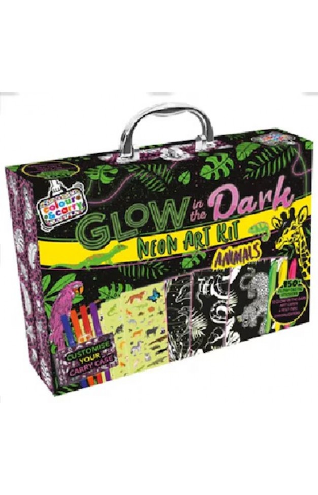 Colour and Carry Activity Kit 7 Glow in the Dark Neon