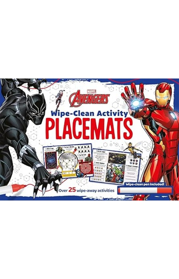 Marvel Avengers: Wipe-clean Activity Placemats