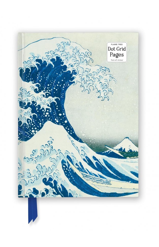 Katsushika Hokusai: The Great Wave (Foiled Dot Grid Journal)