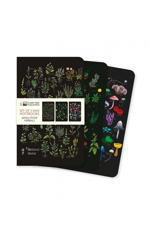 Anna Stead: Herbals Set of 3 Mini Notebooks