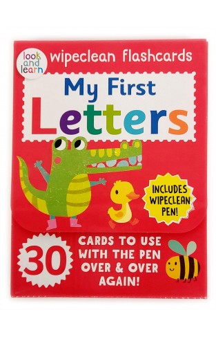 My First Letters Wipeclean Flashcards Set