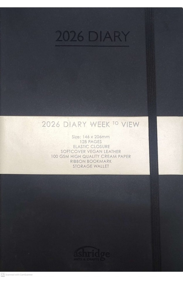 Ashridge PU A5 Week to View Diary 2026  Green